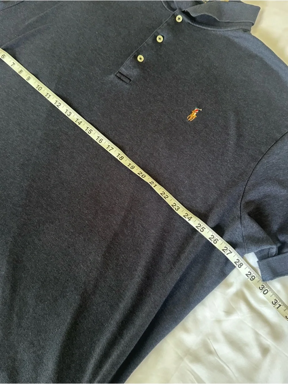 Polo Ralph Lauren Classic Fit Soft‎ Touch Cotton Collared Blue Shirt Men's 3XB